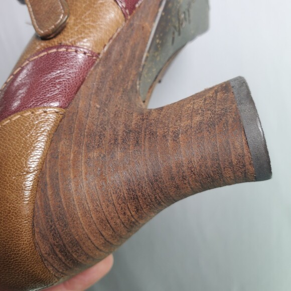 Naya 6.5 Jupiter Anthropologie Heels Retro Vintage Style Buckle Mary Jane Brown - Picture 11 of 14
